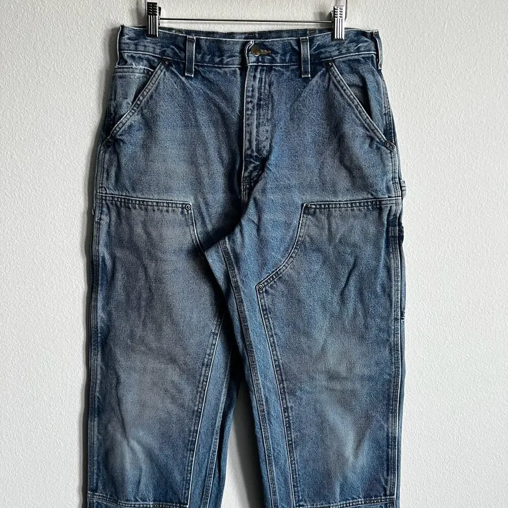 Carhartt B73 DST denim double knee work wear carpenter pants